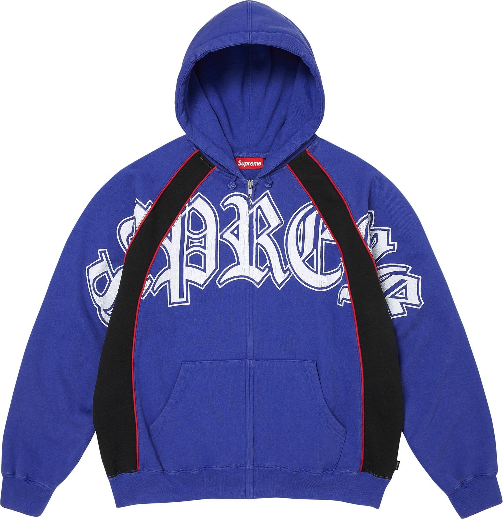 Paneled Zip Up Hooded Sweatshirt view 2